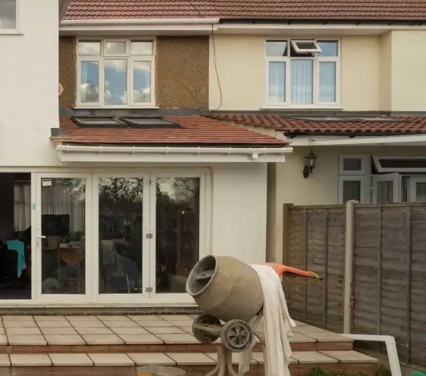 Building and extension work in progress