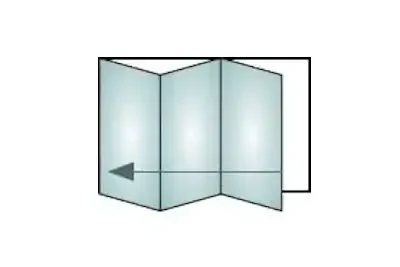 3 panes, folding left bifold door configuration