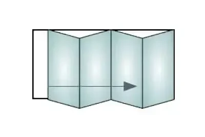 4 panes, folding right bifold door configuration
