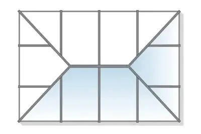 Contemporary 4 roof lantern configuration