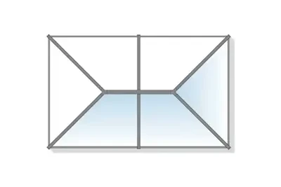 Standard 1 roof lantern configuration