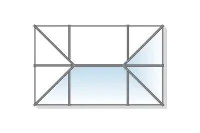 Standard 3 roof lantern configuration