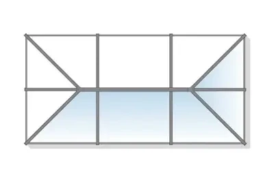 Standard 4 roof lantern configuration