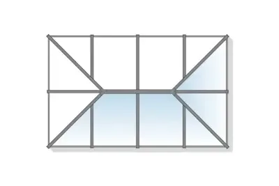 Standard 5 roof lantern configuration