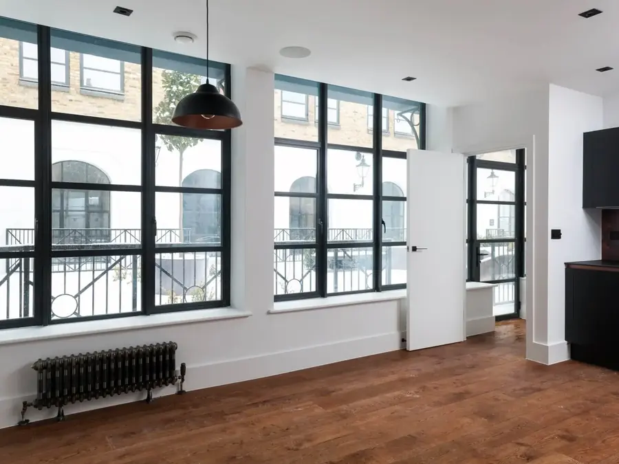Crittall-style steel-look windows