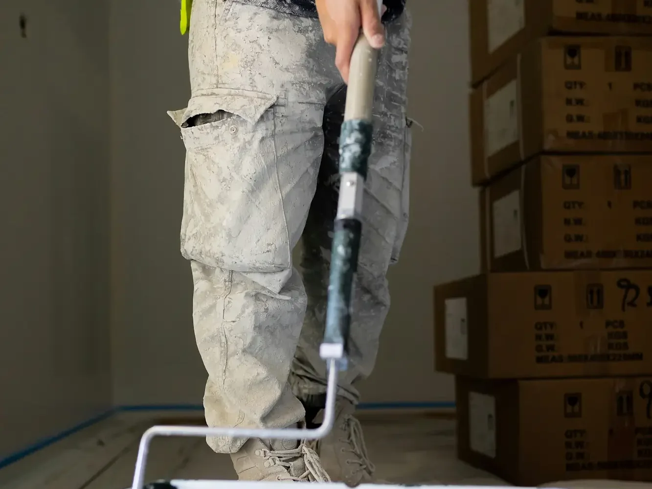 Painting and decorating work