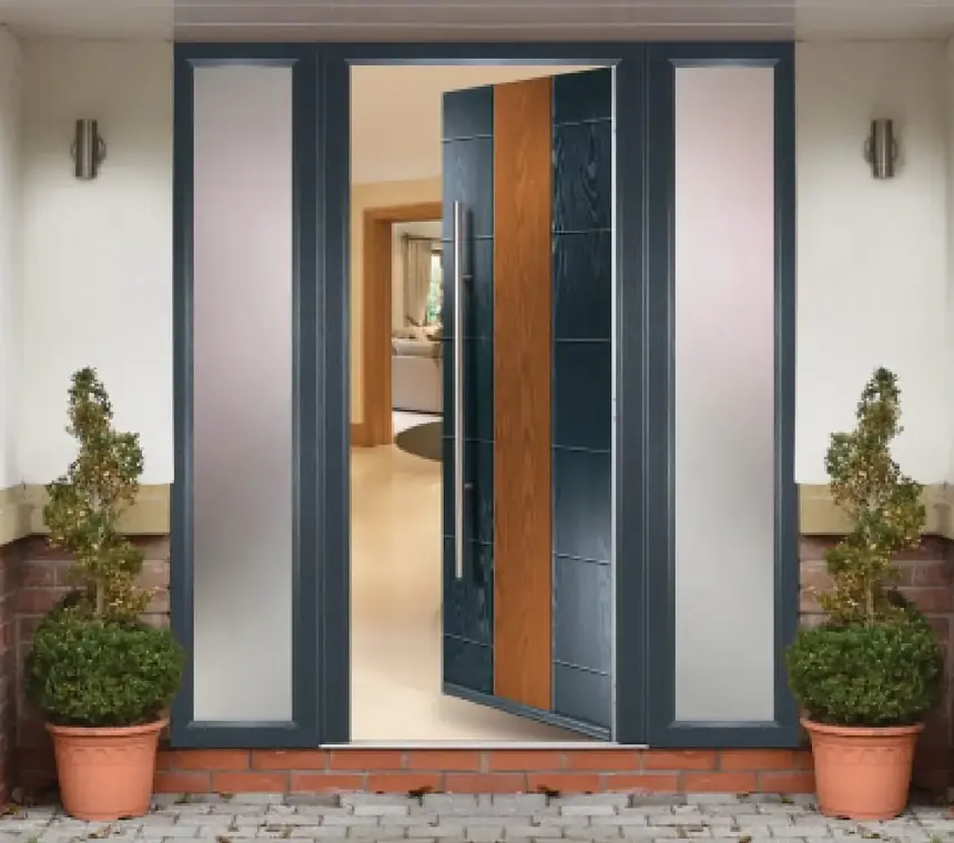 A composite front door