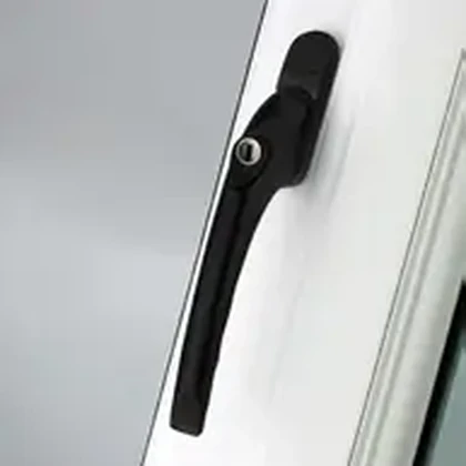 Black window handle