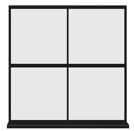 How a steel look windows opens