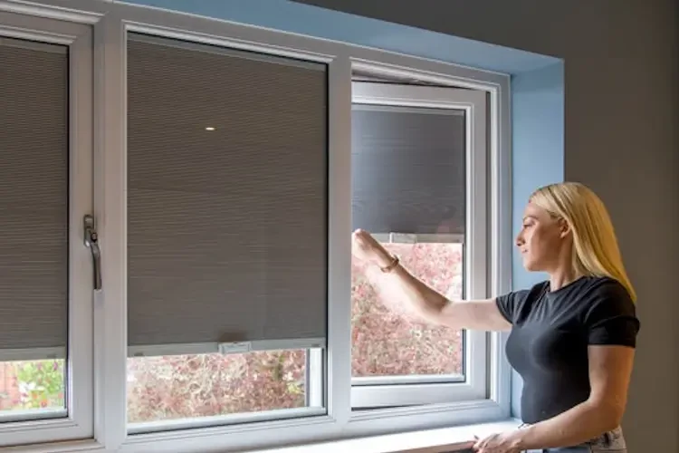 Pleated integral blind