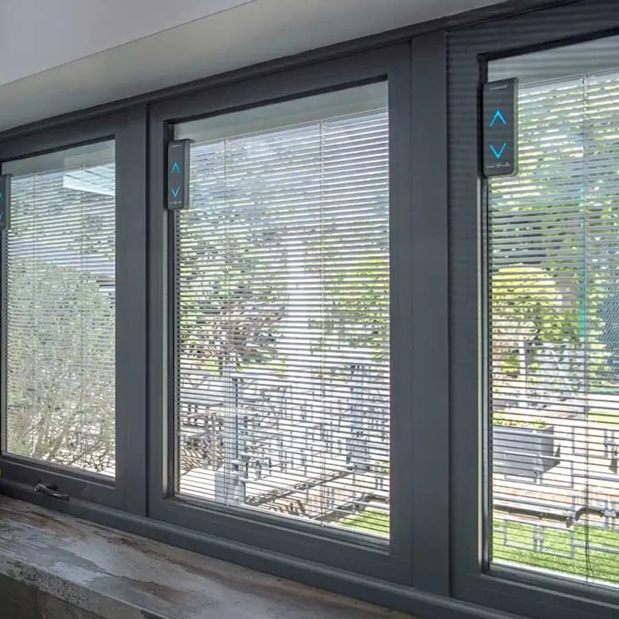 Battery integral blind control