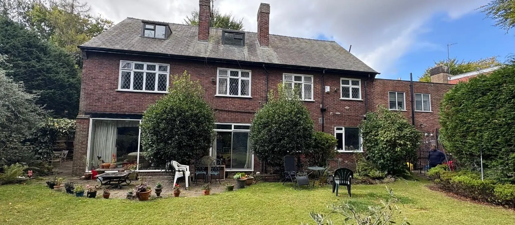 The full rear of the property after the works