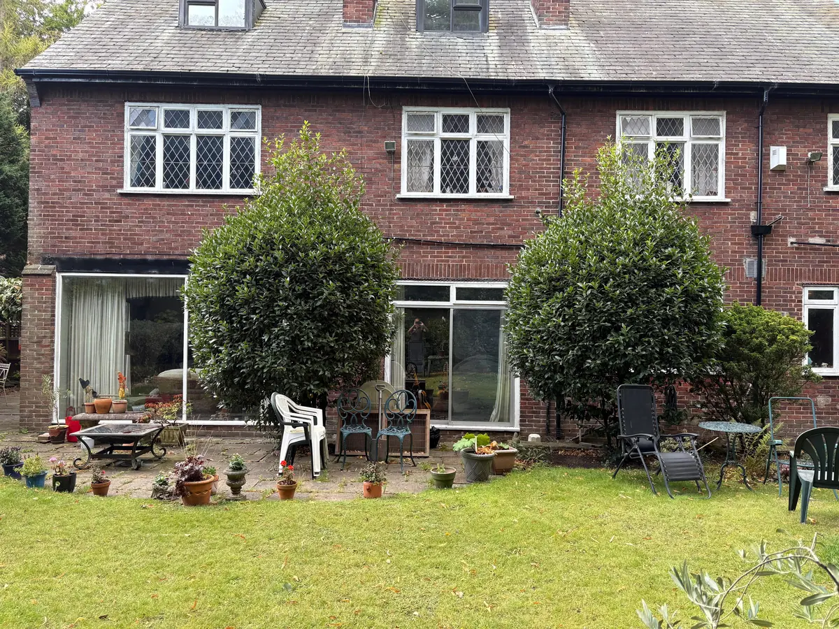 The rear elevation after redecoration