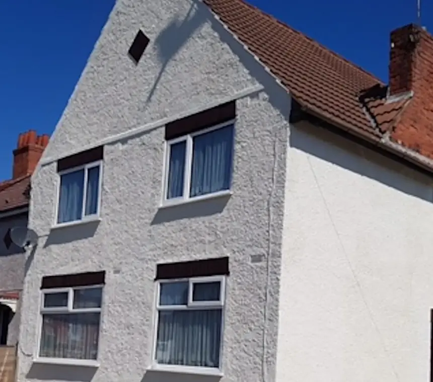 A wall treated with a ProPERLA coating