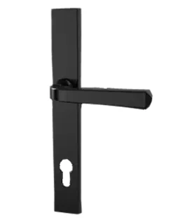 Heritage black steel-look door handle