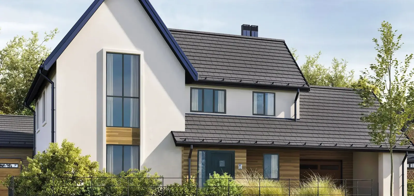 Aluminium windows fitted to a house